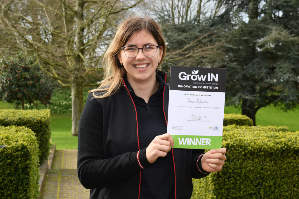 Sarah winner of the GrowIn competition 2024